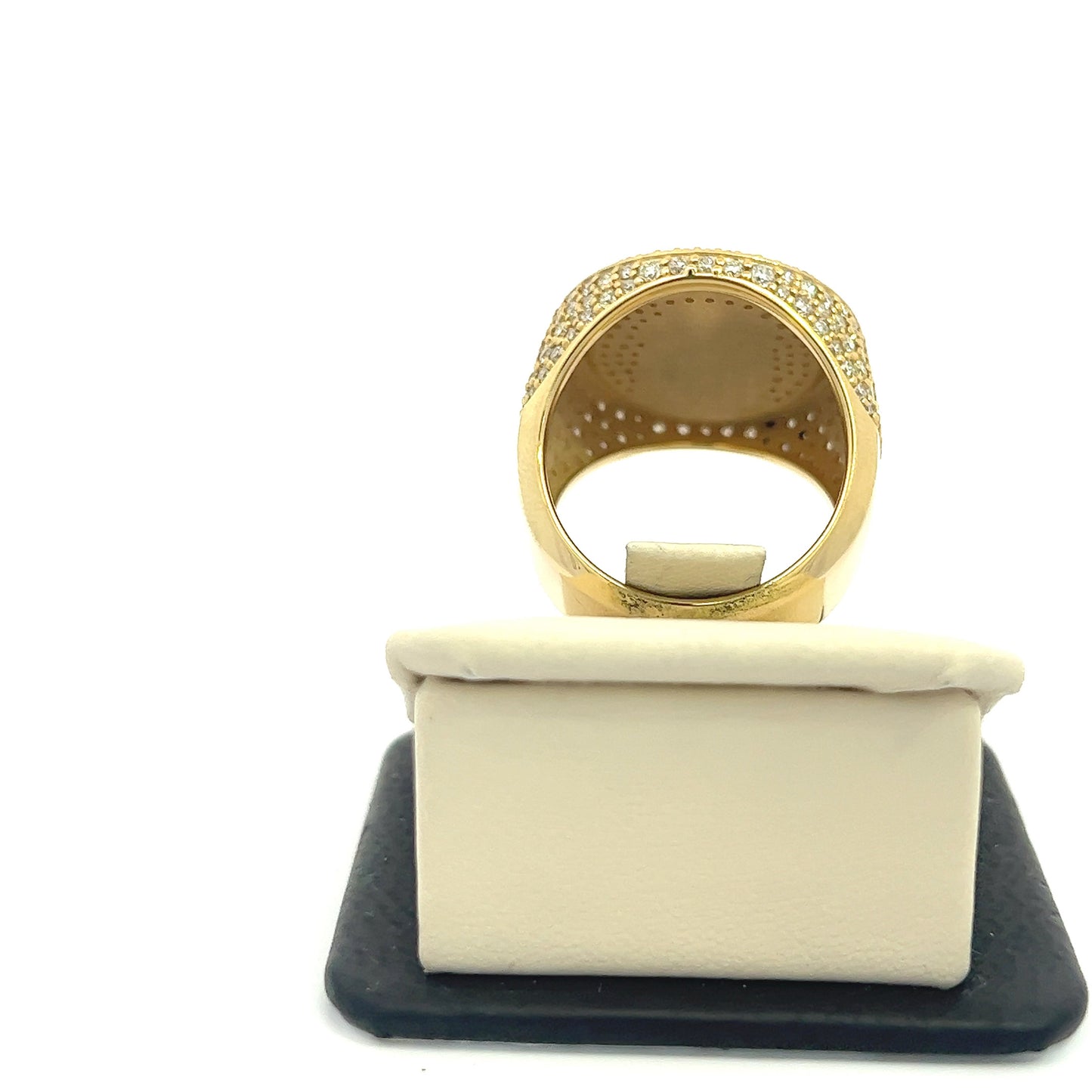 10kt Yellow Gold Jesus Ring 3.95ct