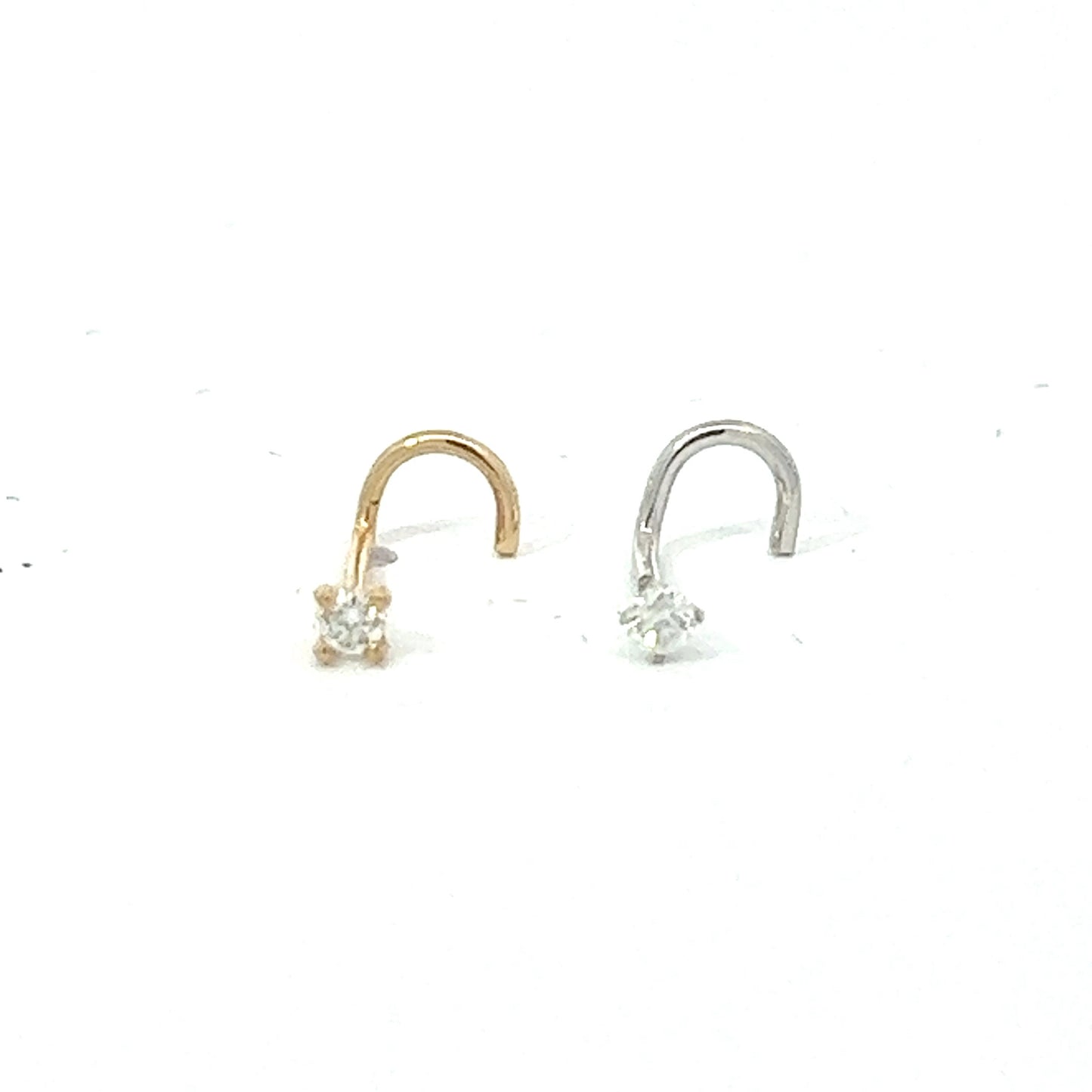 10kt Diamond Nose Ring 0.05ctw
