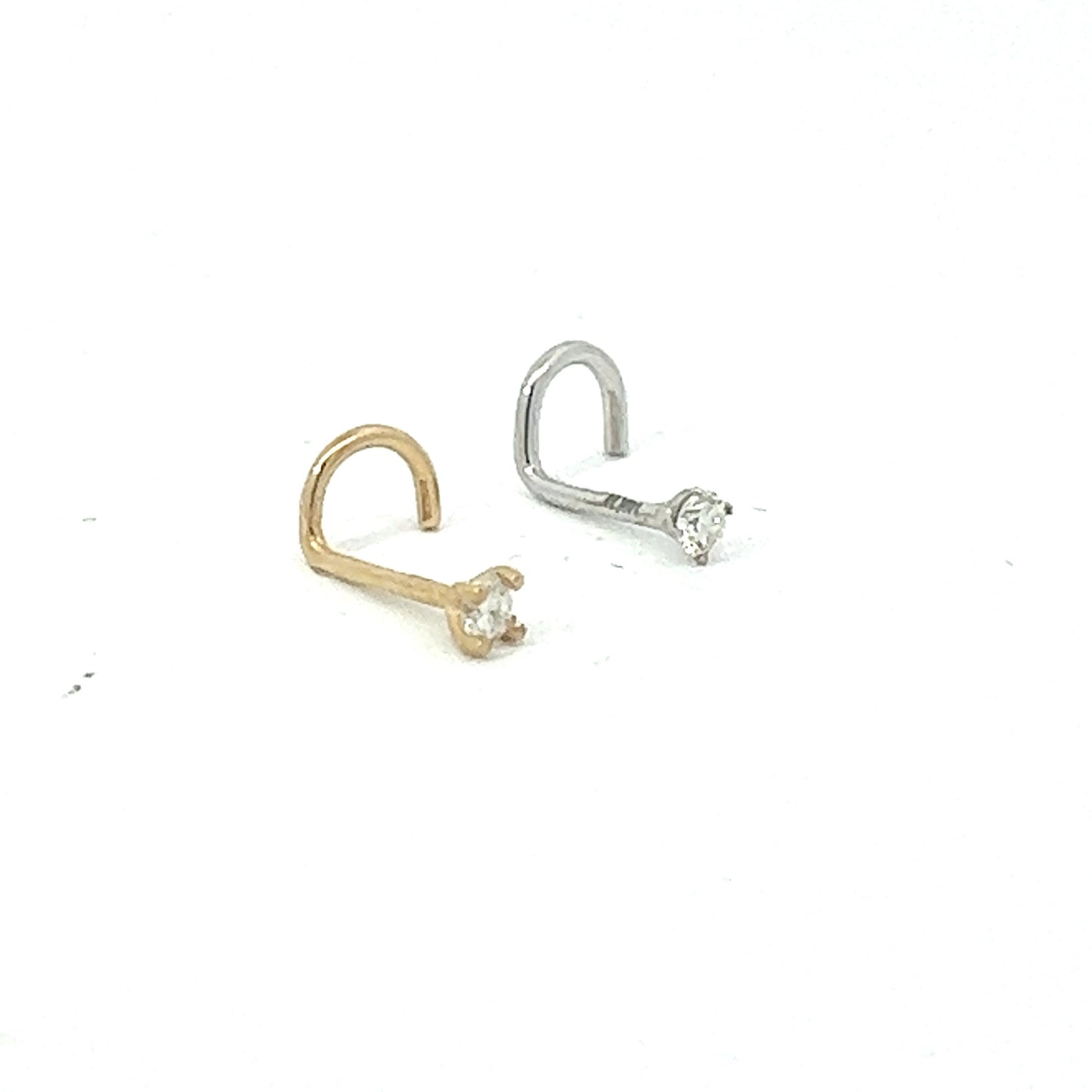 10kt Diamond Nose Ring 0.05ctw