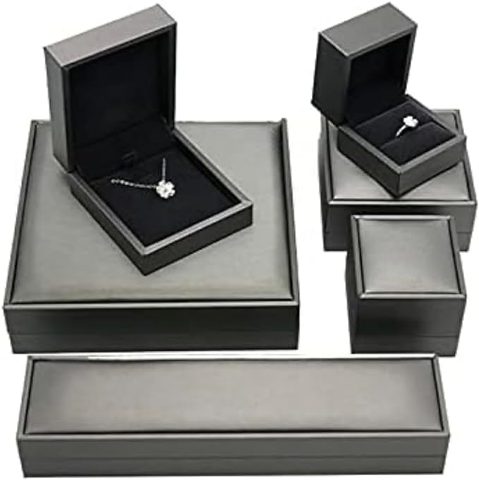 Luxury PU Leather Bracelet Gift box Jewelry Storage Display With LED Lights