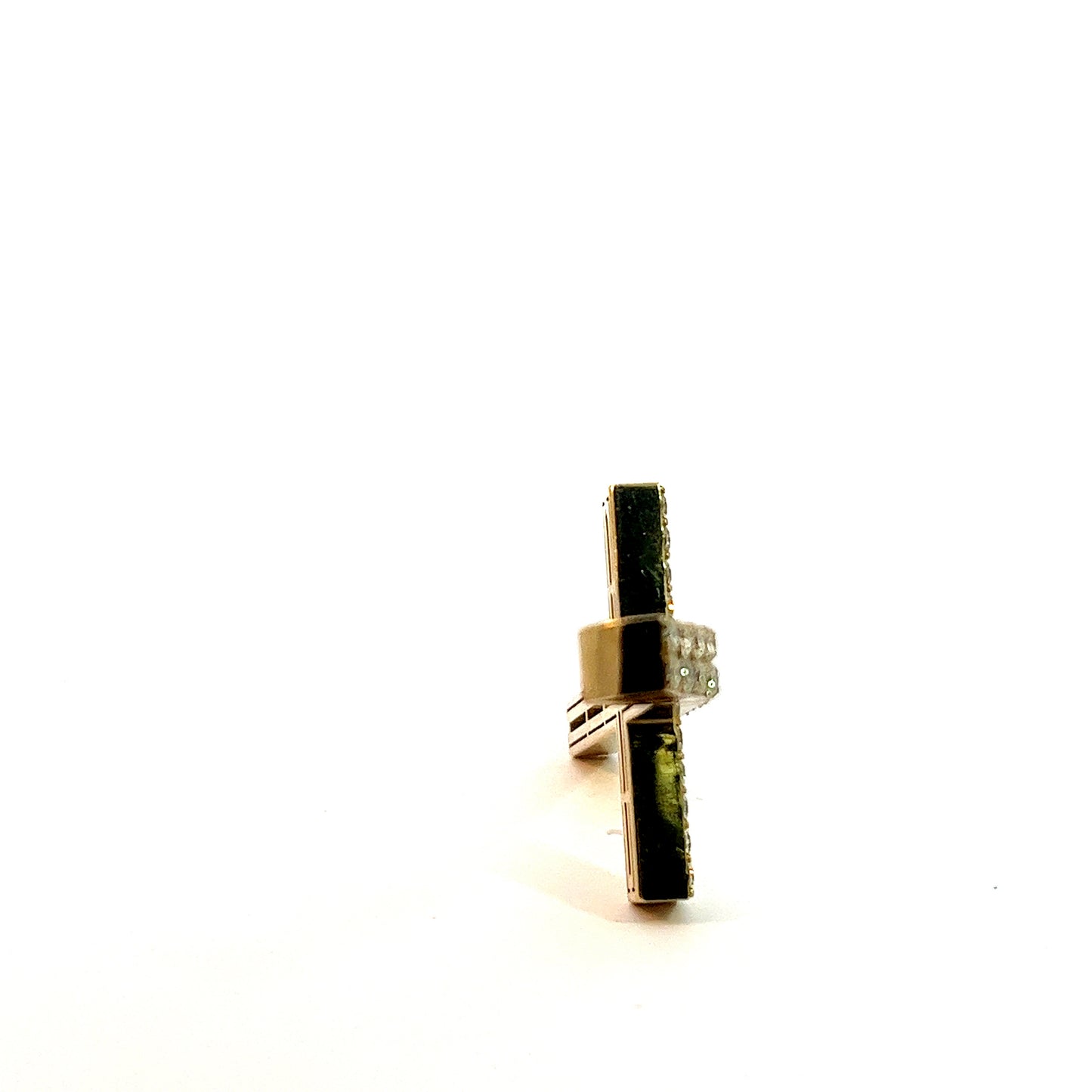 10kt Yellow Gold Diamond Cross Pendant 3.78ctw