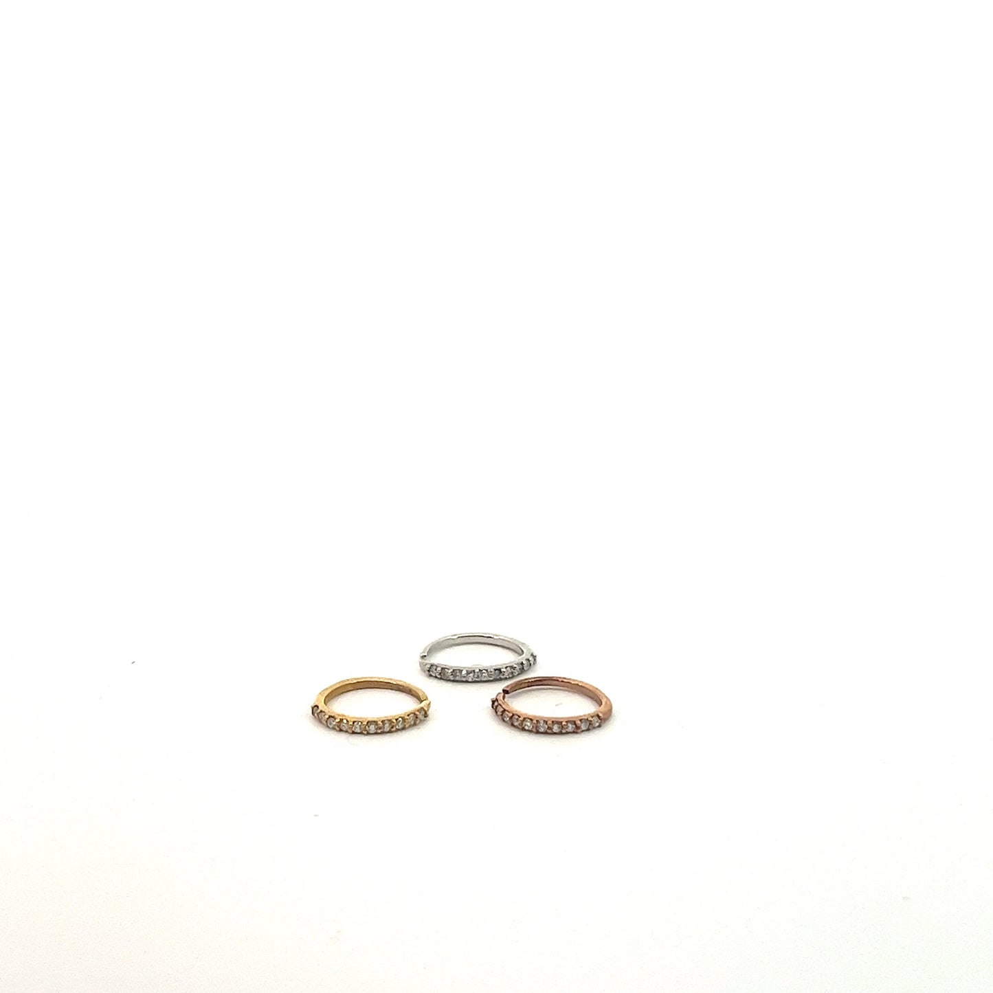 14KT Nose Ring 0.38CT Diamonds