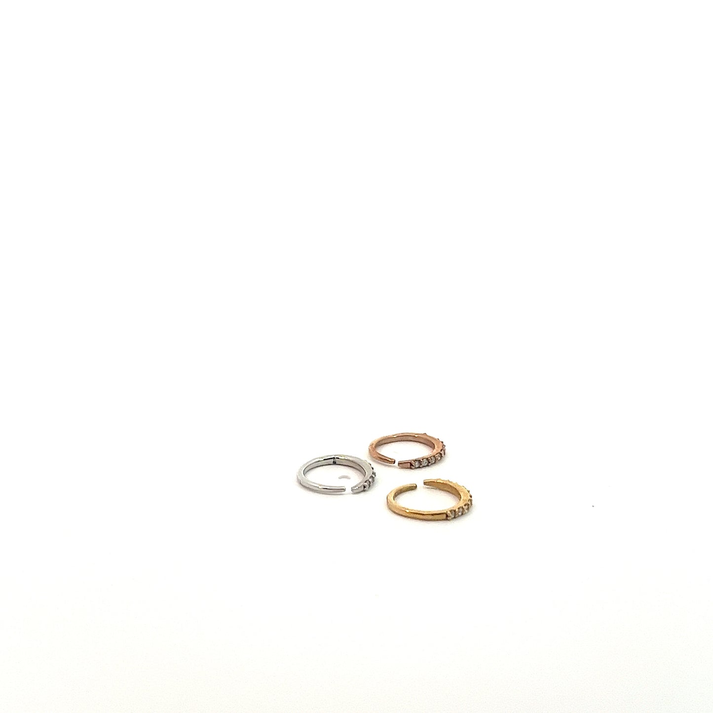 14KT Nose Ring 0.38CT Diamonds