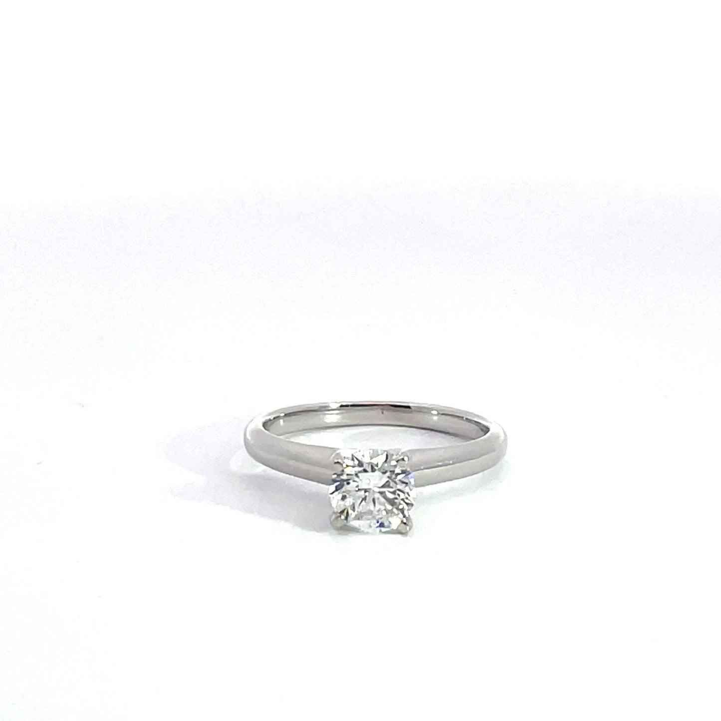 18kt White Gold Solitaire Diamond Engagement Ring 0.70ctw
