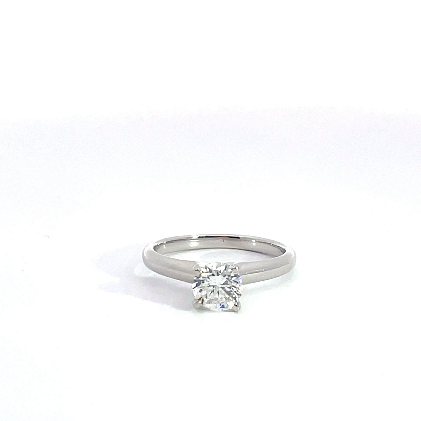 18kt White Gold Solitaire Diamond Engagement Ring 0.70ctw