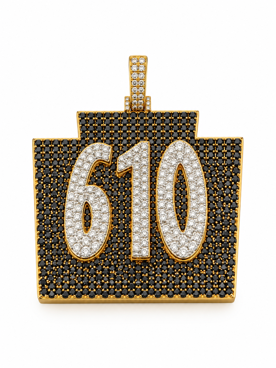 Custom #610 Lab-Grown Diamond Pendant-10K Yellow Gold 7 CTW