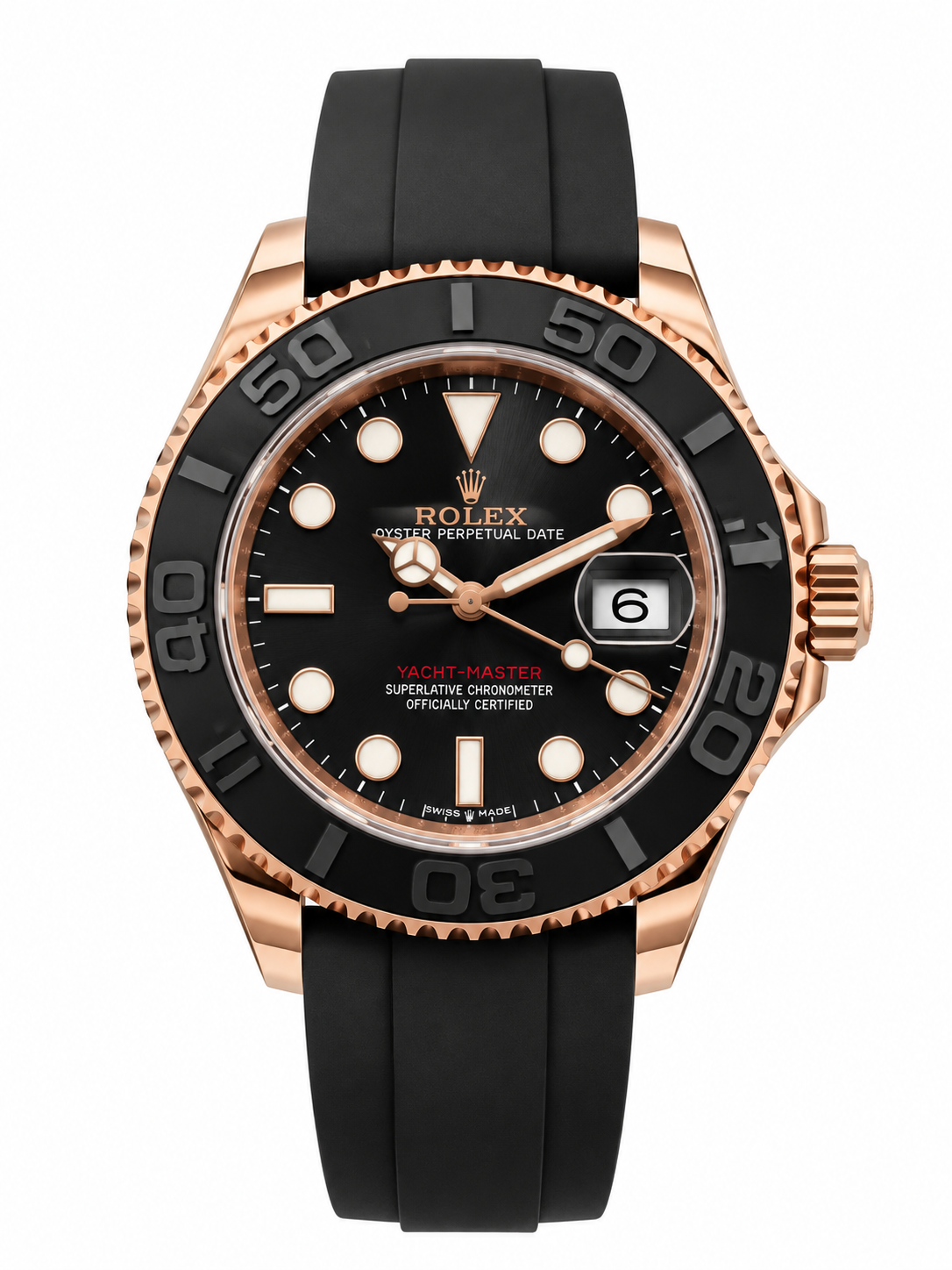 Rolex Yacht-Master 40 Everose Gold Oysterflex- Ref.126655