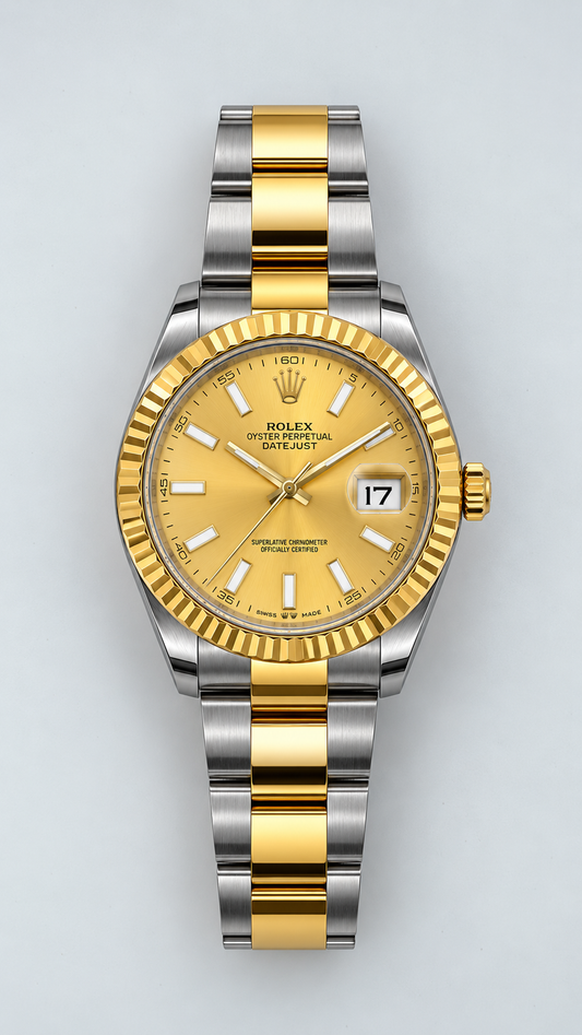 Rolex Datejust 41 Champagne Dial Yellow Rolesor Oyster – Ref. 126333