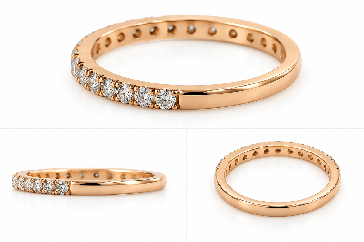 14K Yellow Gold Lab Grown Diamond Matching Band- 0.43 CTW