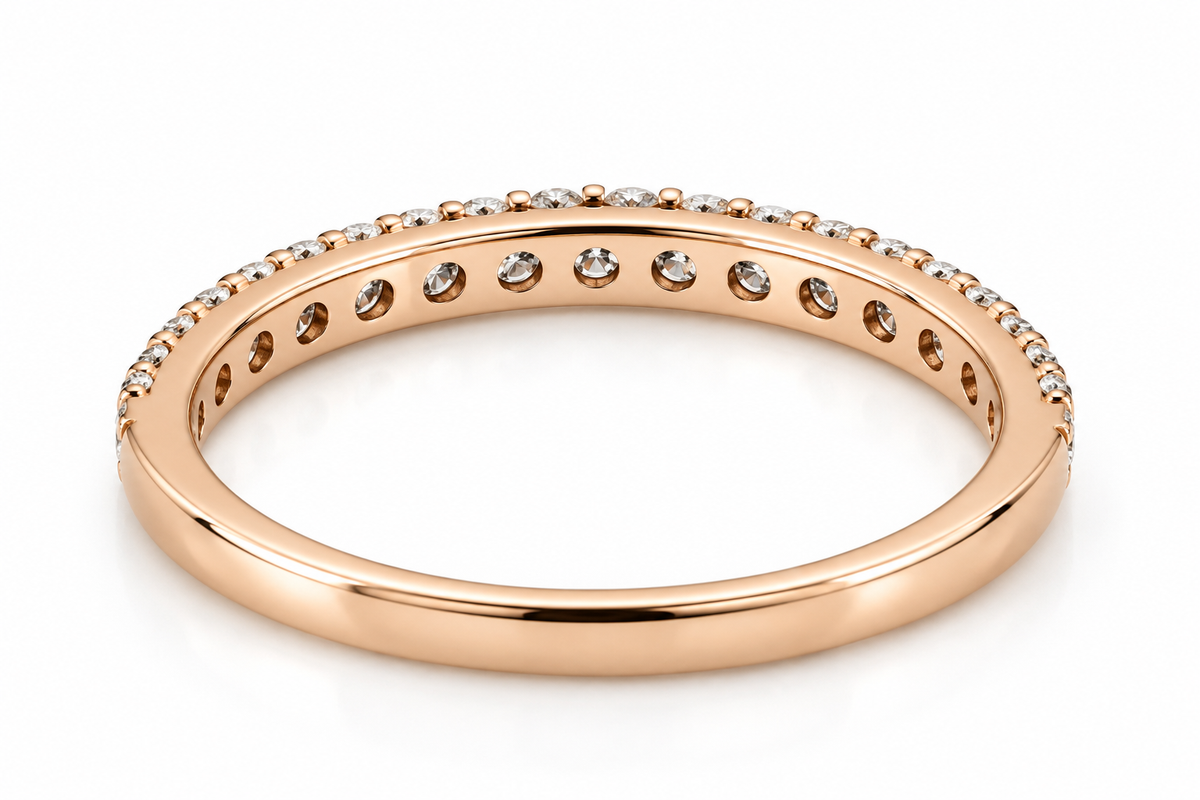 14K Yellow Gold Lab Grown Diamond Matching Band-0.48 CTW