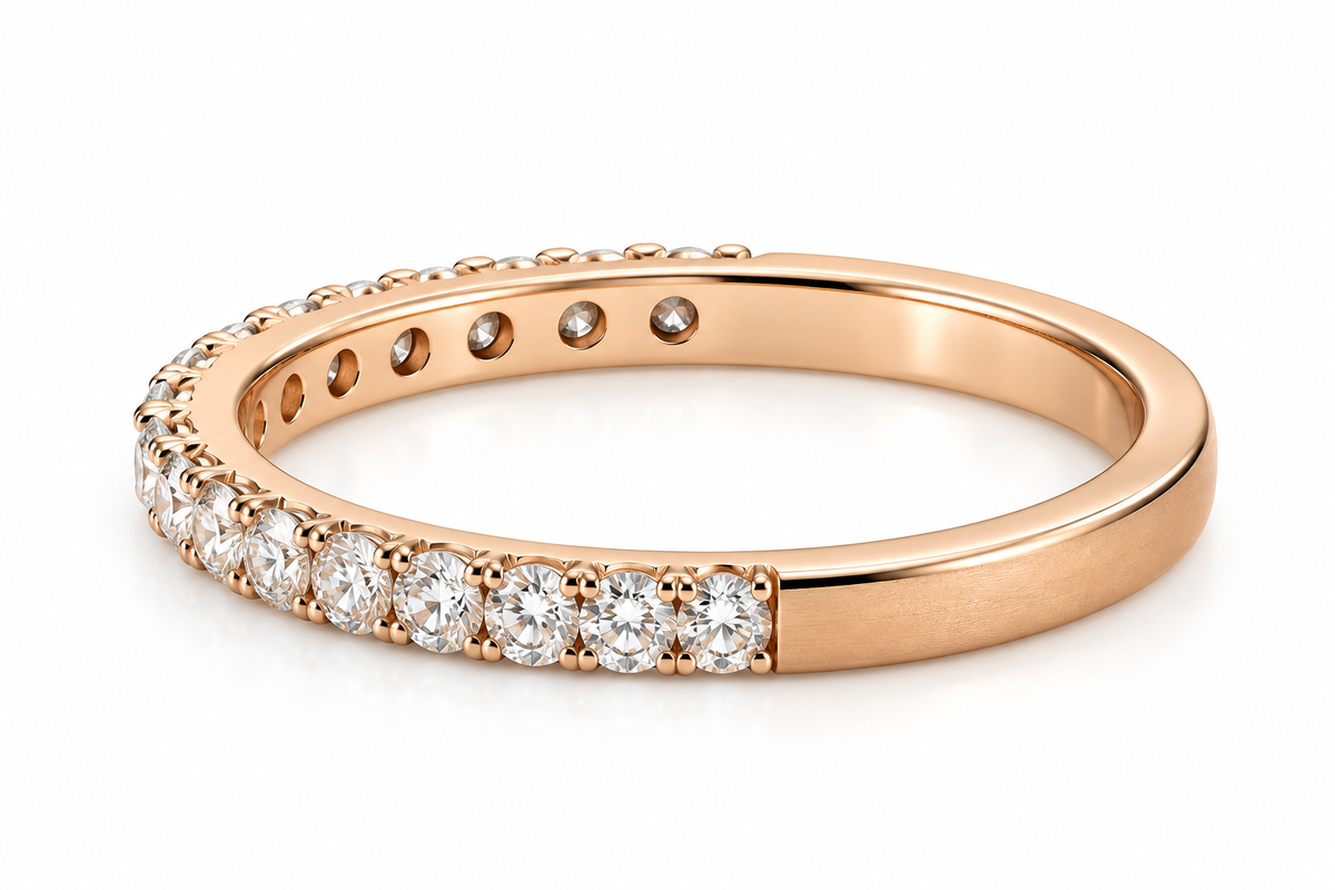 14K Yellow Gold Lab Grown Diamond Matching Band-0.48 CTW